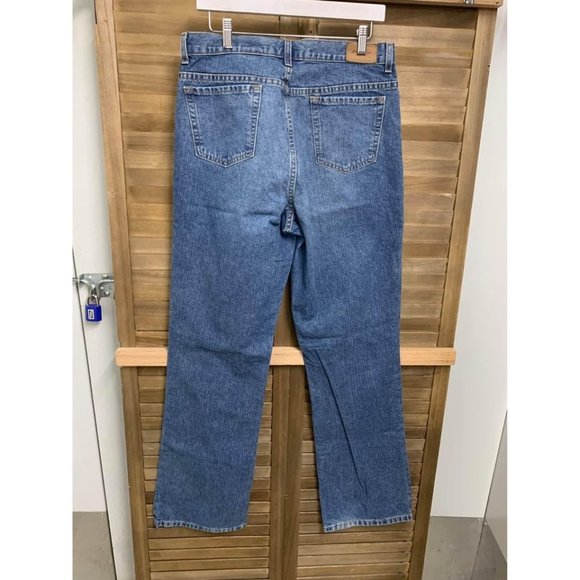 Eddie Bauer Boot Cut Denim Blue Jeans Size 12 Tall - Picture 3 of 6